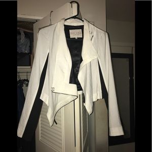 Rachael Roy Black white spring jacket